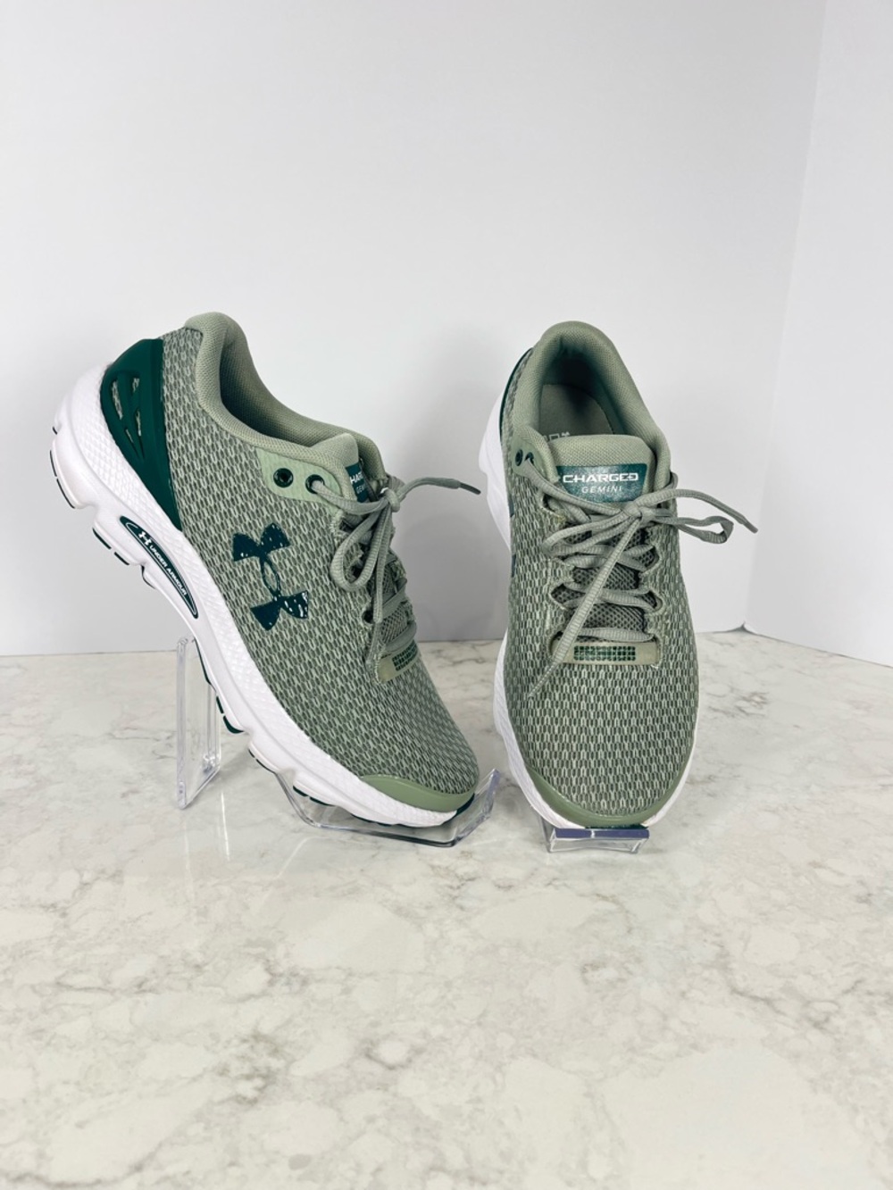 Under Armour Charged Gemini Women's  Green Athletic Running Shoes